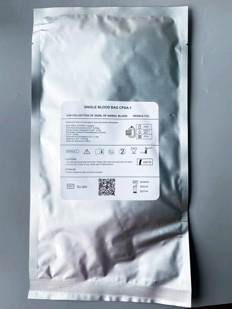 Veterinary Disposable Blood Bag