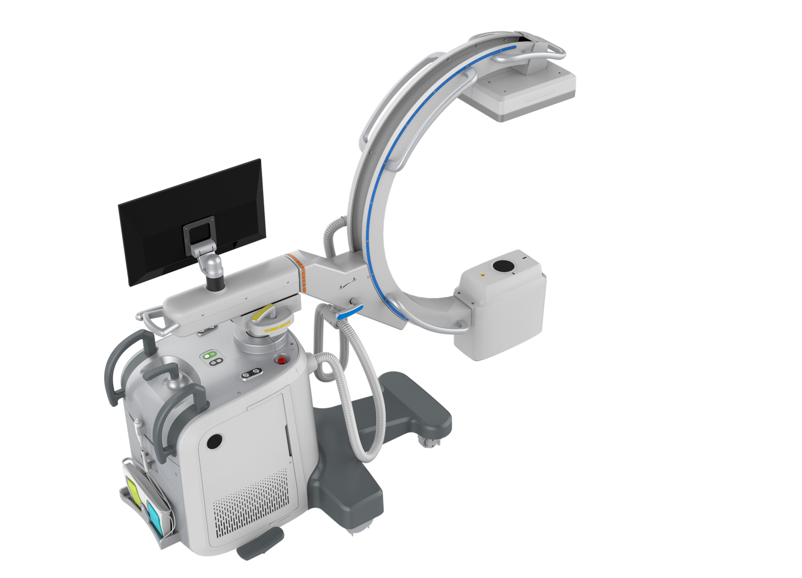IWA-DC01 with C-arm extended for surgical-field positioning