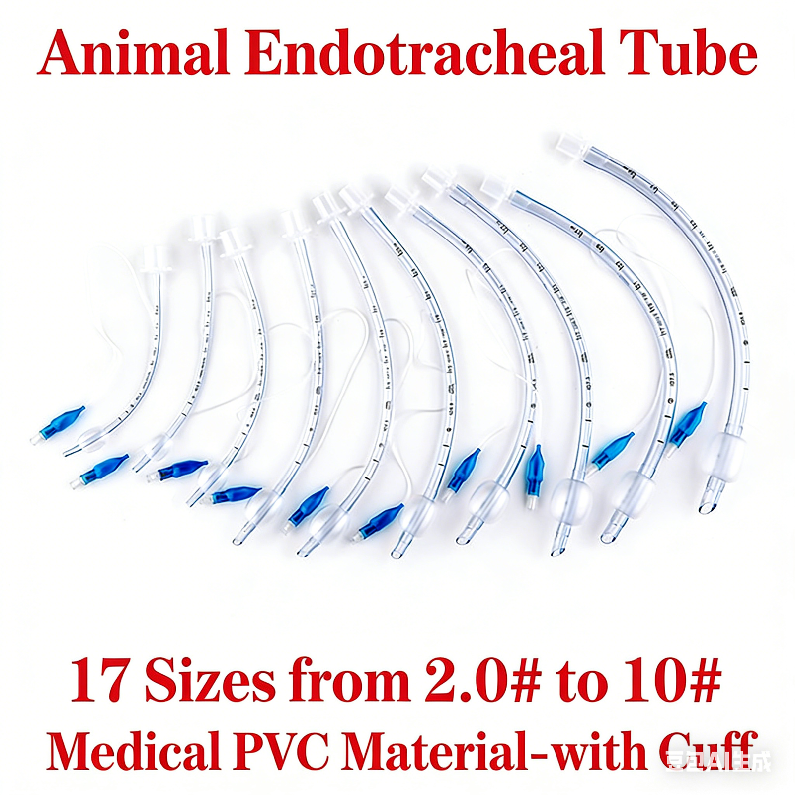 Standard Type Anesthetic Endotracheal Tube for Animals | LumaVet Veterinary Equipment