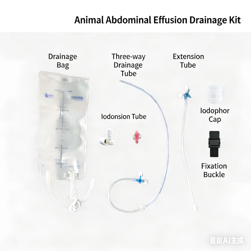 Animal Peritoneal Effusion Drainage and Dialysis Kit