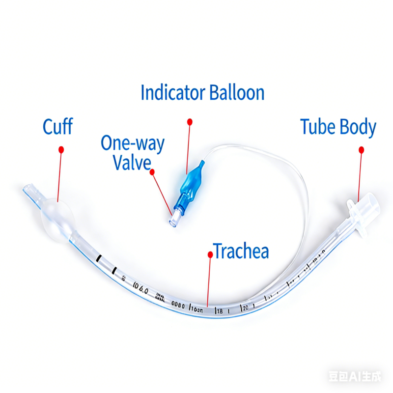 Standard Type Anesthetic Endotracheal Tube for Animals