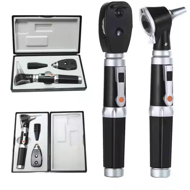 4 IWA-OO01 Rechargeable Otoscope & Ophthalmoscope Diagnostic set