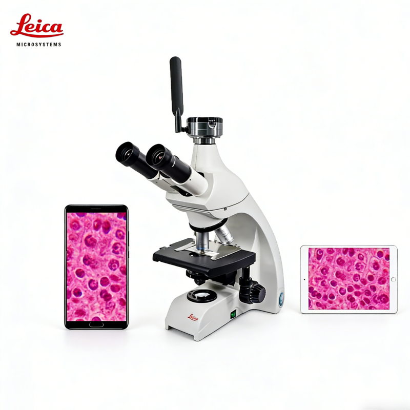 Leica DM500 Microscope with Integrated Wireless Camera