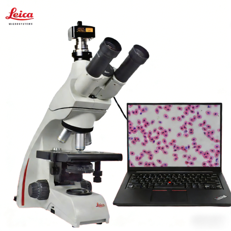 Leica DM500 Microscope with Integrated Wireless Camera