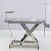 倾斜不锈钢动物手术台