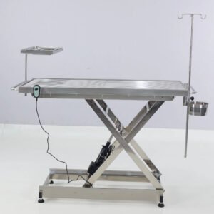 倾斜不锈钢动物手术台