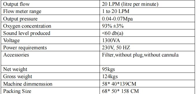 立式氧气浓缩器
