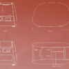IDEN-CR01 dimensions diagram — 320 × 210 mm footprint with imaging plate slot detail