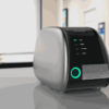 IDEN-CR01 dental CR image plate scanner — silver desktop unit in dental clinic environment