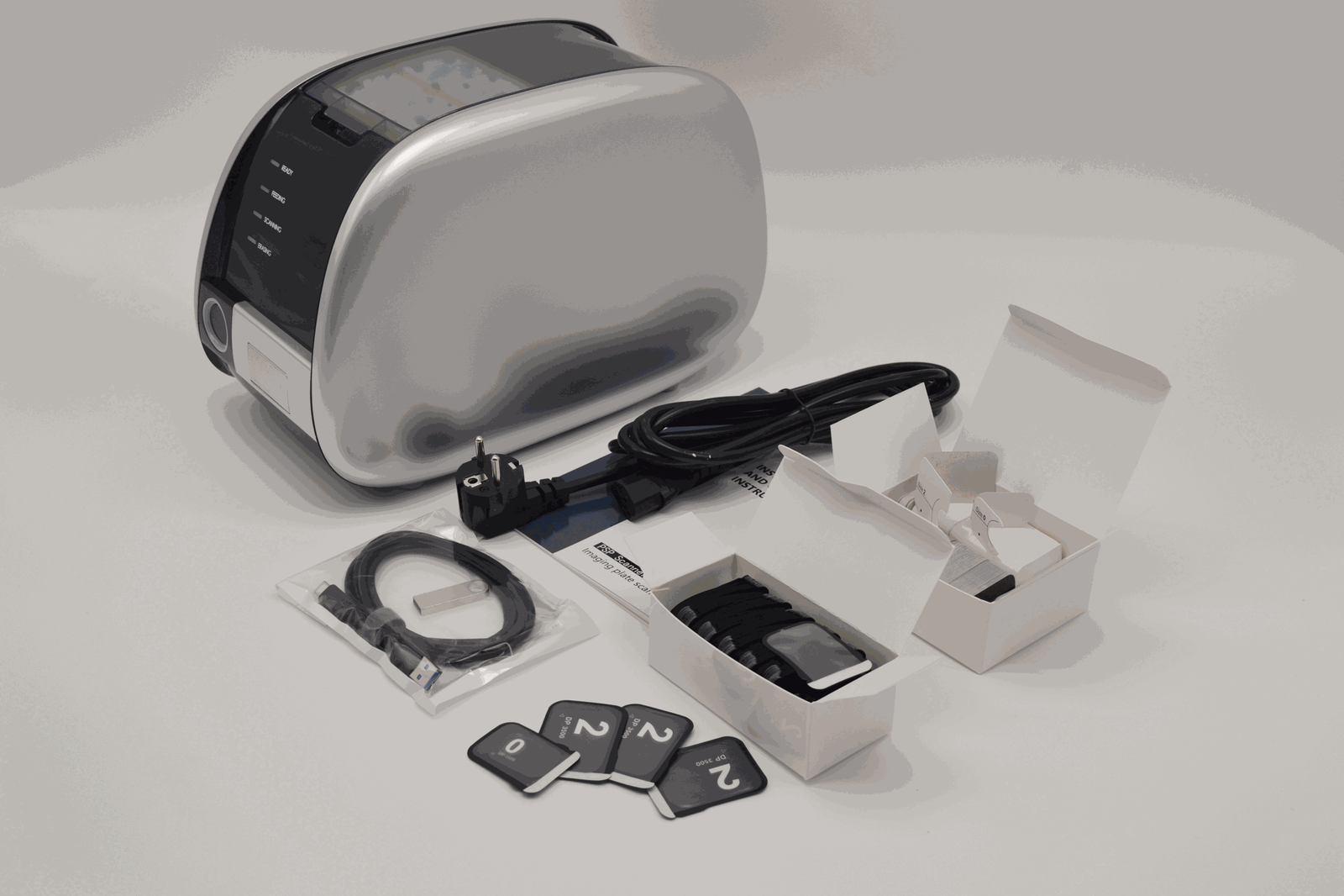 IDEN-CR01 Dental CR Image Plate Scanner — package contents
