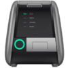 IDEN-CR01 control panel detail — READY / FEEDING / SCANNING / ERASING status indicators and start ring