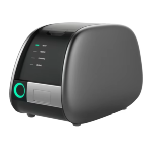 IDEN-CR01 dental CR scanner — black variant, 3/4 view IDEN-CR01 dental CR scanner — black variant, 3/4 view