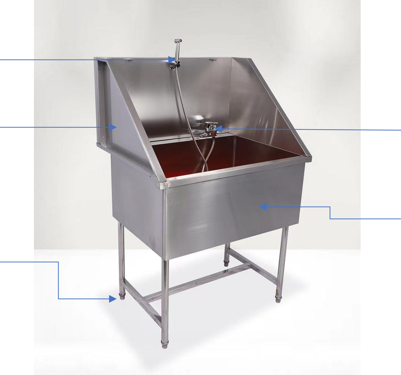 不锈钢无门洗浴水槽 (IWA-BW02) - product photo 不锈钢无门洗浴水槽 (IWA-BW02) - product photo