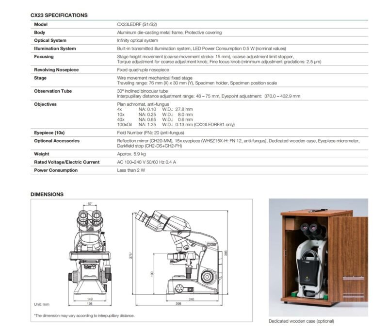 Olympus CX23 生物显微镜(双目+无线相机) (IWA-CX23B) - detail view 12