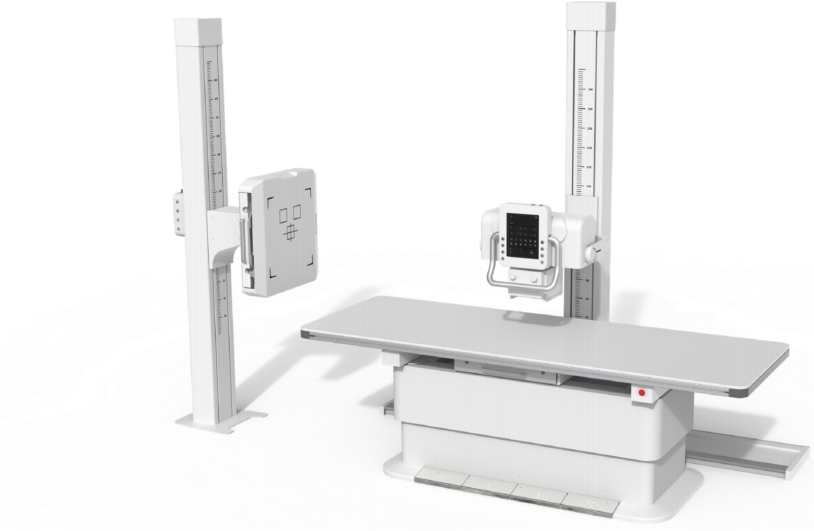 iVision-1000X dual-stand digital X-ray system for large animals — full system view