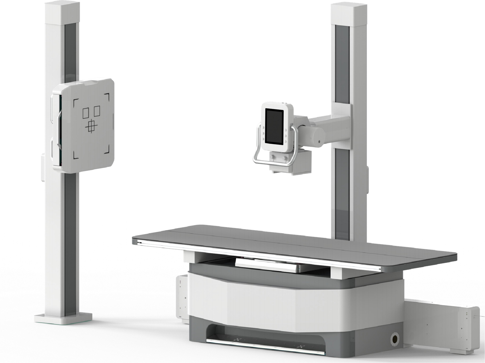iVision-1000X dual-stand system — side angle with control console