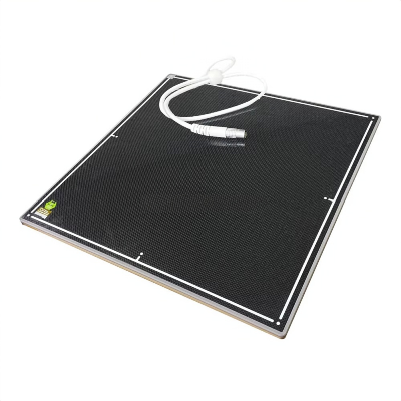 IWA-FP11 17×17 inch wired flat-panel detector — front view with tether cable