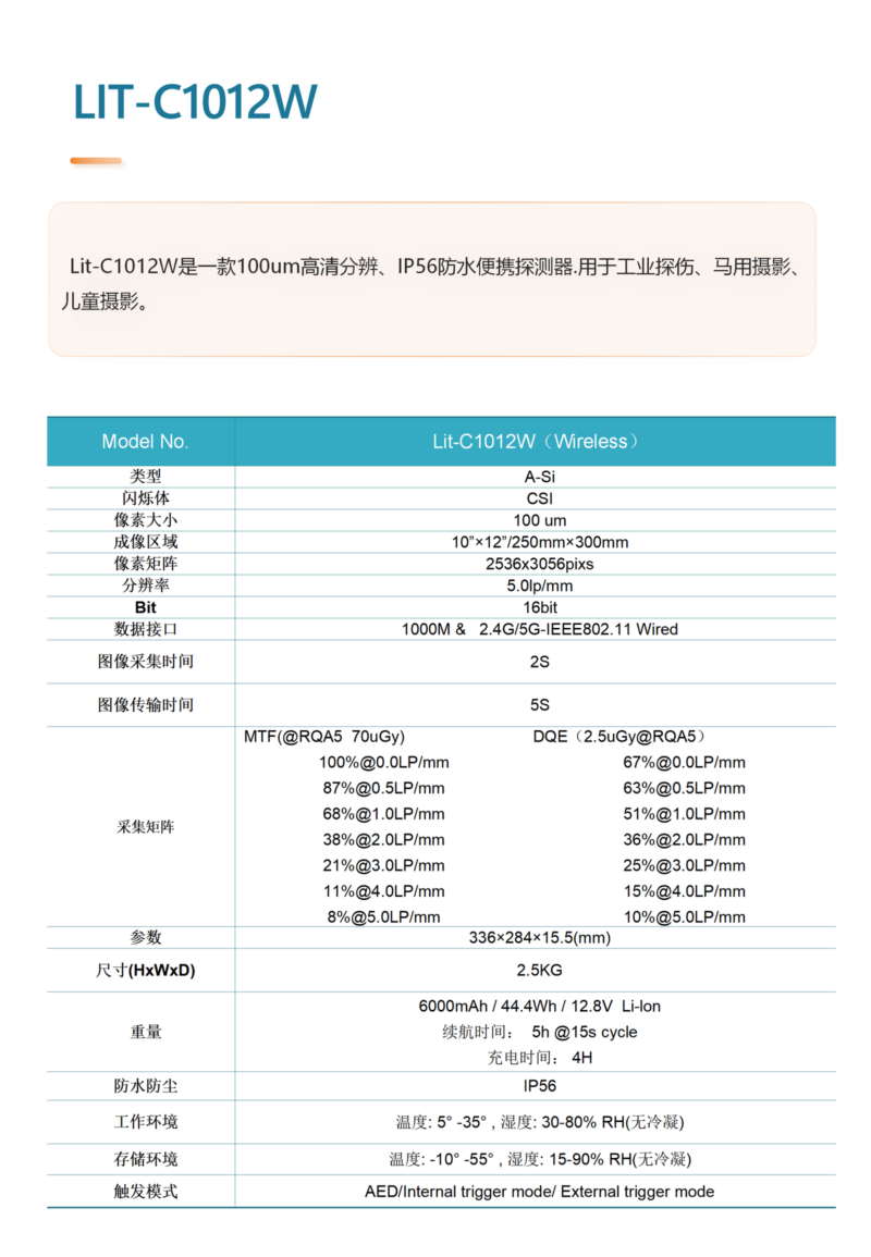 IWA-FP12 specification brochure