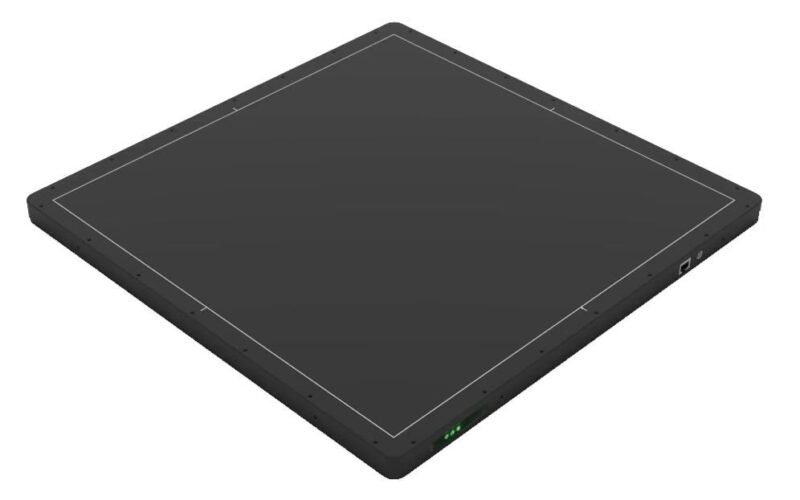 IWA-FP14 17×17 inch wired GigE flat-panel detector — isometric view