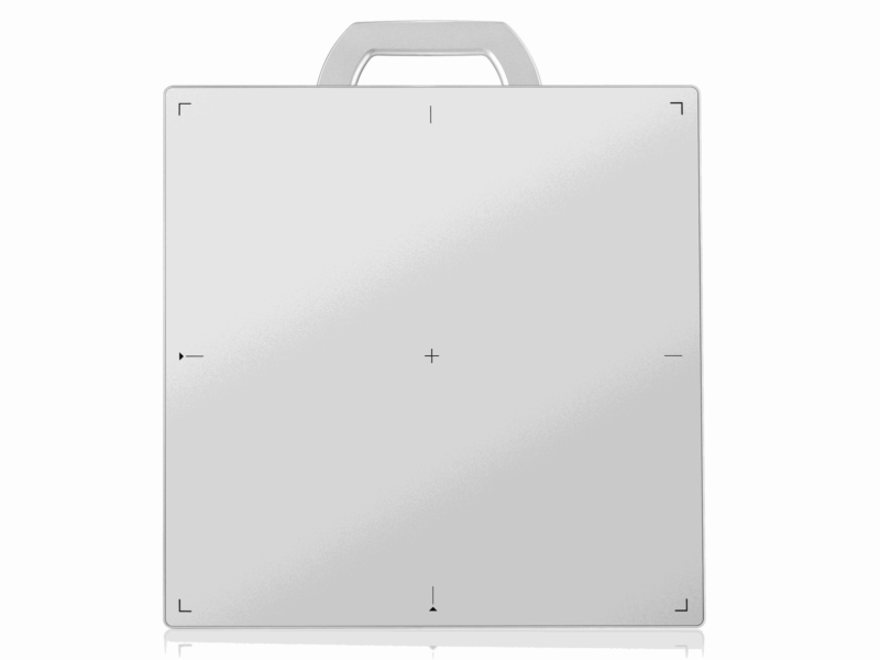 IWA-FP15 detector — front face showing imaging area markers IWA-FP15 detector — front face showing imaging area markers