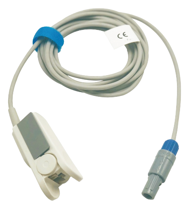 IWA-HM310 veterinary SpO2 finger/tongue clip sensor with CE-marked connector cable