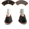 IWA-RLT30 — wraparound LED hoof therapy pad fitted on equine hoof