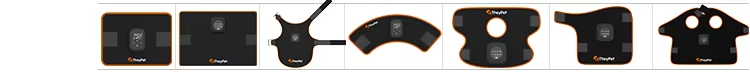 IWA-RLT30 flexible LED hoof therapy pad — shape and controller view