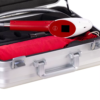 IWA-SCT10 — aluminium carrying case with cryotherapy gun and supply hose secured inside