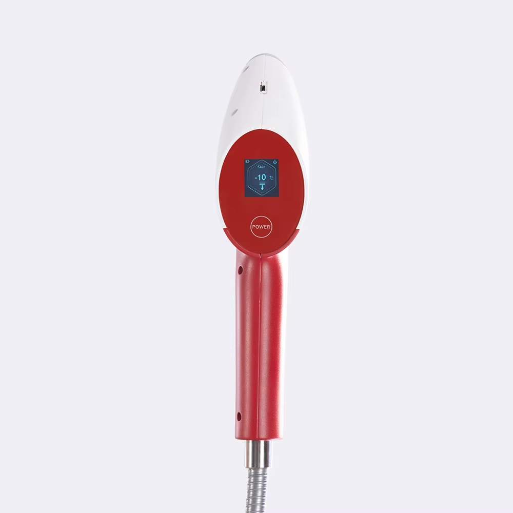 IWA-SCT10 portable CO₂ cryotherapy gun — handheld unit with digital temperature display