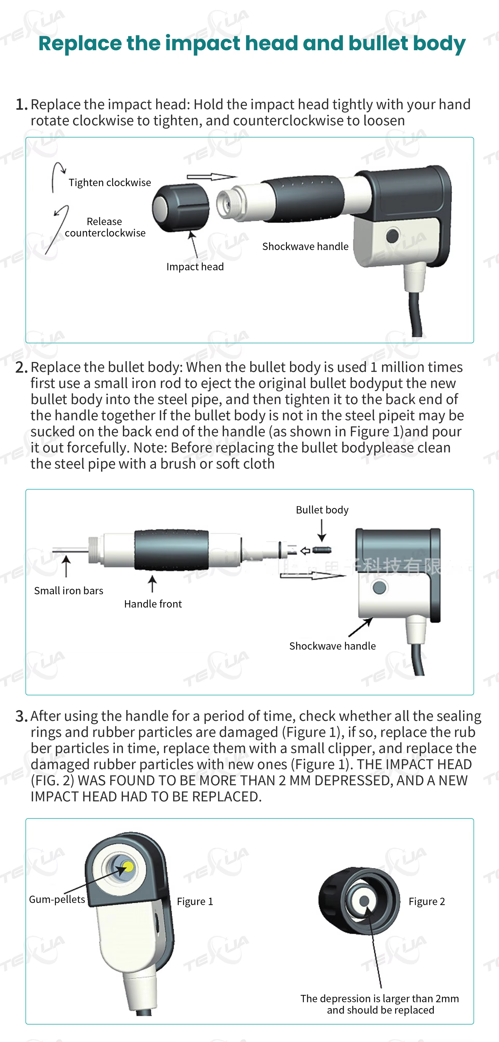 IWA-SWT20 High-Performance Mobile Veterinary Shockwave Therapy Station — handle service