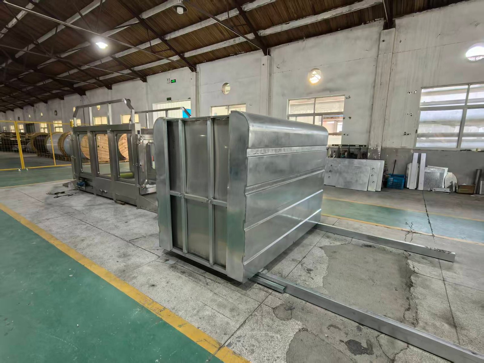 IWA-TM10 stainless steel frame under assembly