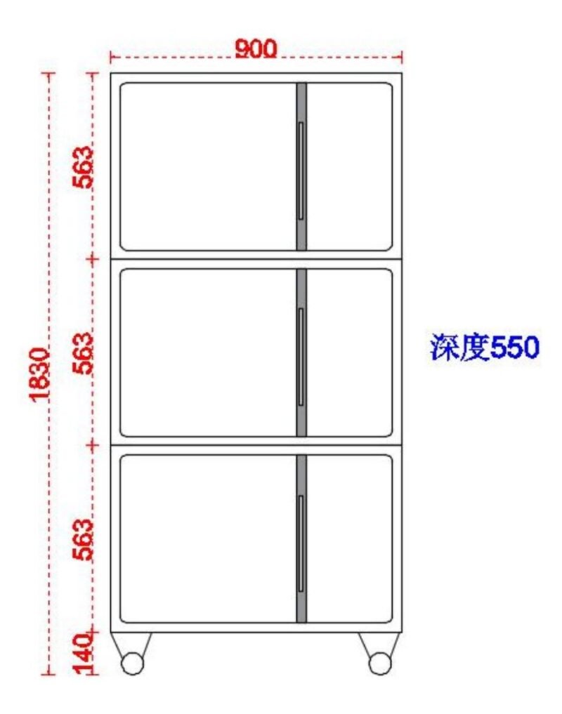 不锈钢高档宠物猫笼三层 (IWA-WC14) - detail view 1