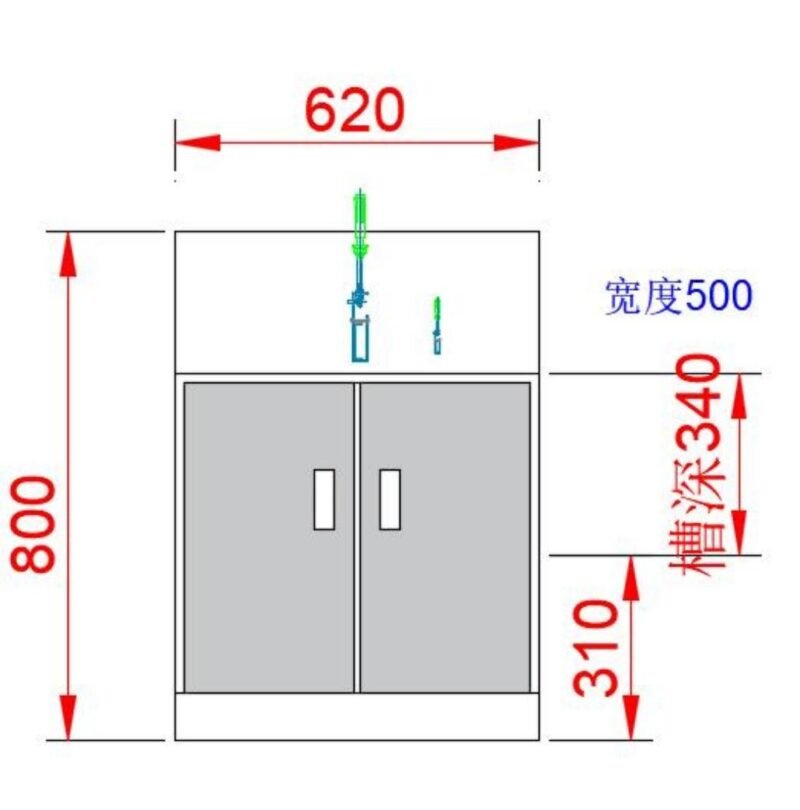 不锈钢洗盘水槽 XP-01 (IWA-WS04) - detail view 1 不锈钢洗盘水槽 XP-01 (IWA-WS04) - detail view 1