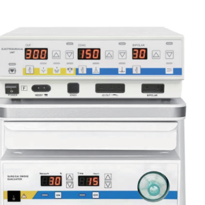 IWA-FH350D Veterinary Electrosurgical Generator main unit with smoke evacuator