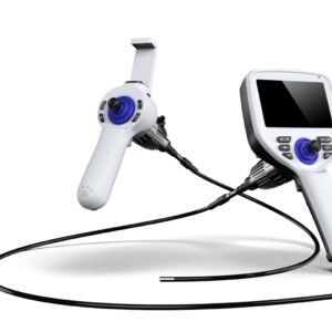 SOAIM SA Series veterinary endoscope complete system — SA-Pro display handpiece with SA-Air wireless handle and flexible insertion tube