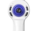 SA-Air wireless veterinary endoscope handle — front view with phone holder mount and joystick