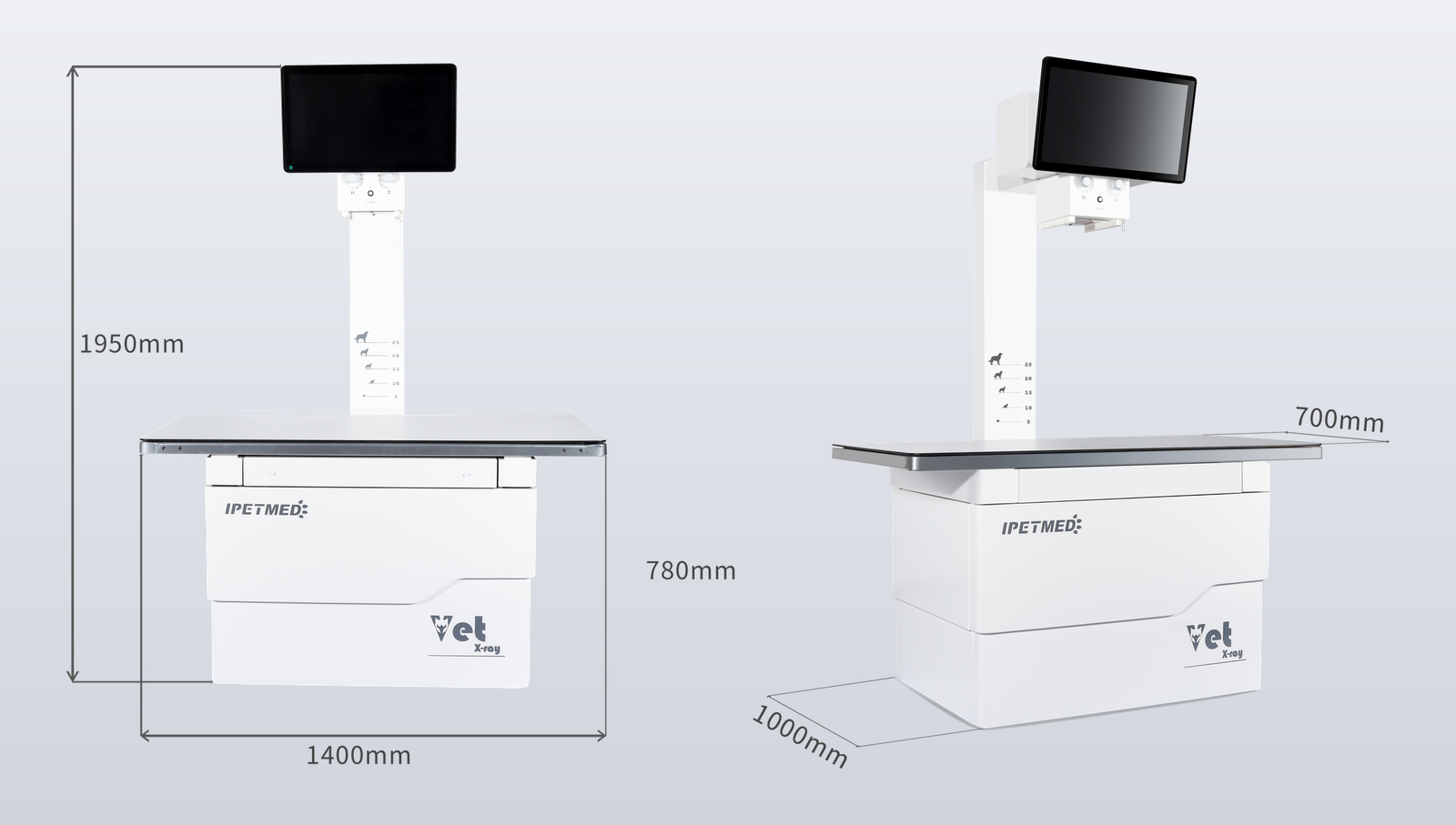 iPet-400AI overall dimension drawing