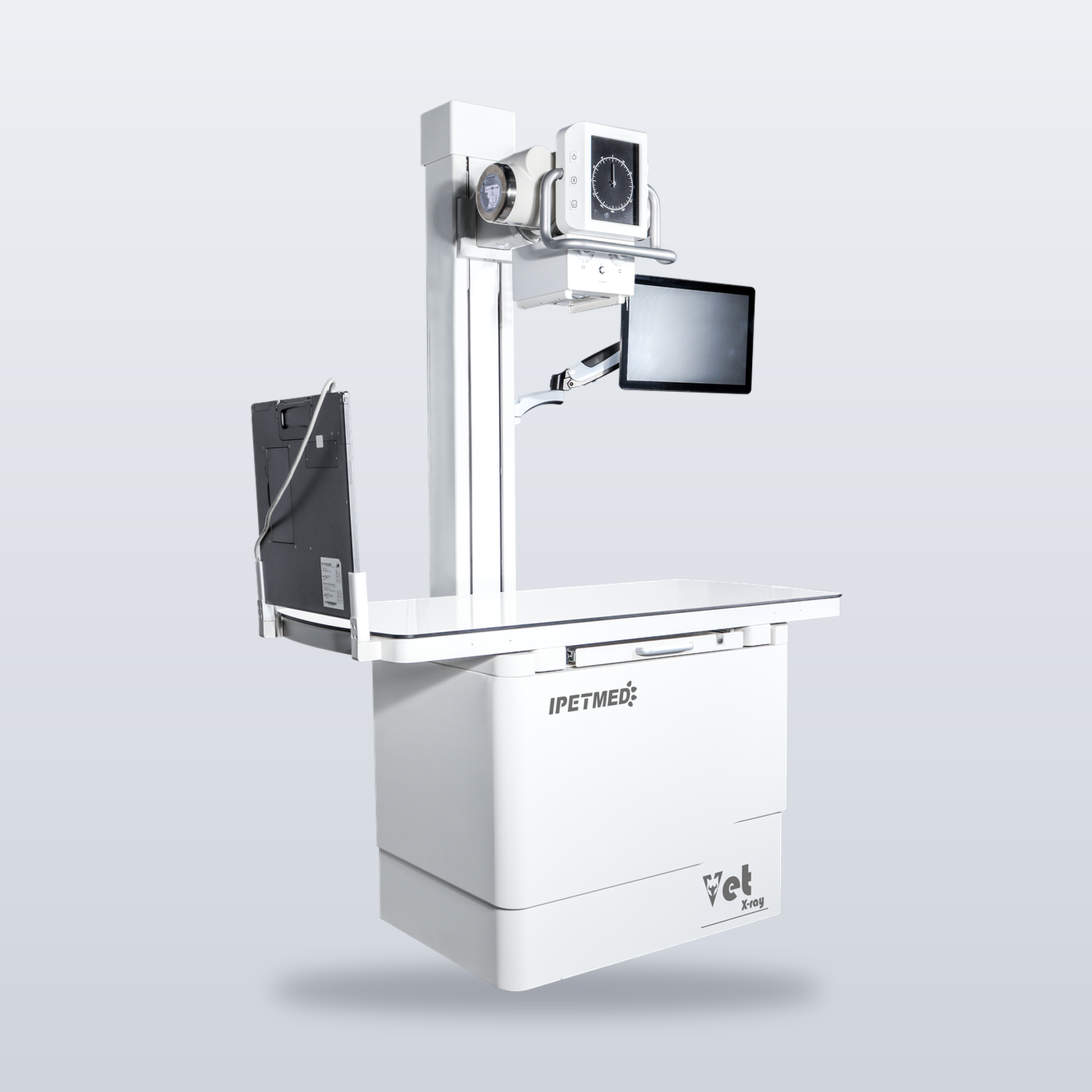 iPet-400Pro veterinary DR X-ray imaging system — full system view