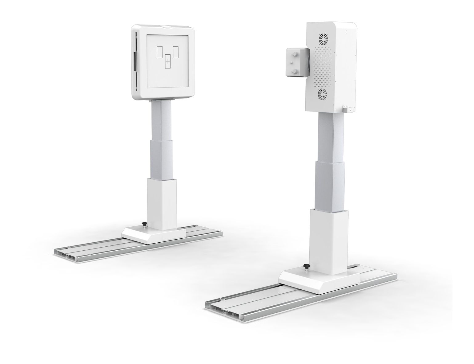 iVision-630 mobile-column configuration on floor rails