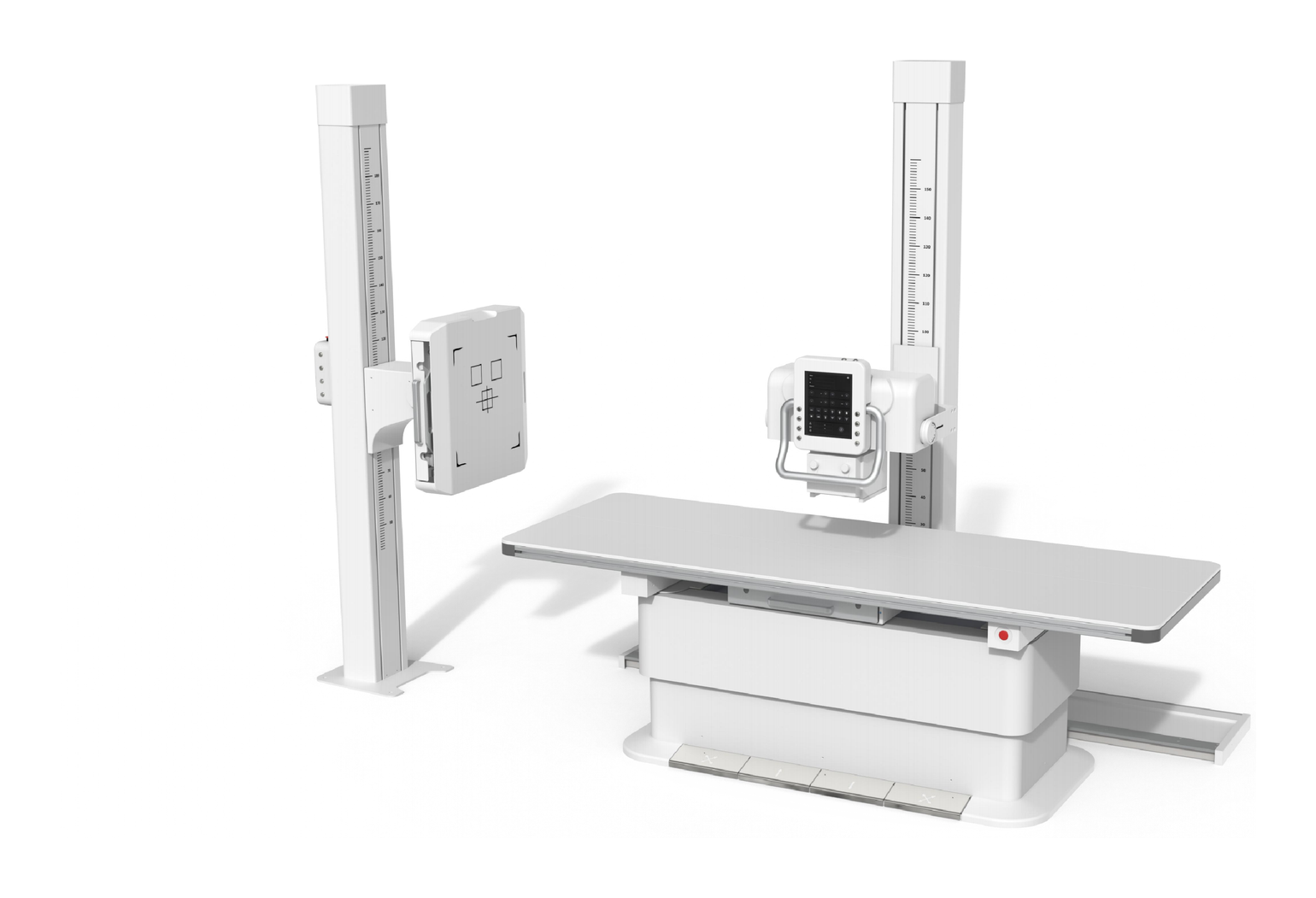 iVision-630 dual-column configuration with patient table
