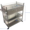 不锈钢宠物手术辅助车 F-03 (IWA-AT03) – product photo 不锈钢宠物手术辅助车 F-03 (IWA-AT03) - product photo
