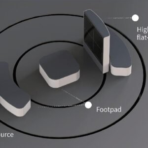 Eq200 standing equine CT — low-dose X-ray source, footpad and flat-panel detector on a floor-level ring