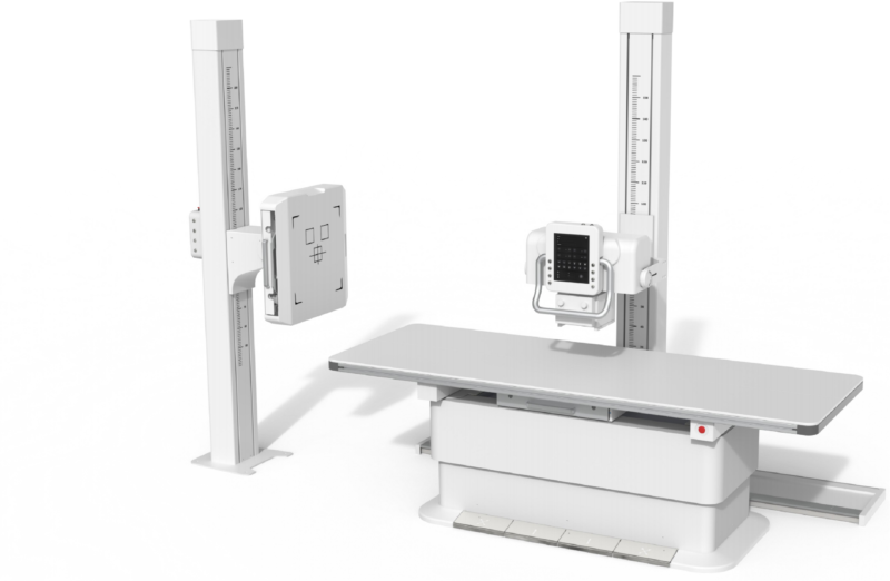 iwa-dr07-hero-scaled-1.png iVision-630 dual-column large-animal DR system — platform illustration