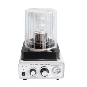 VA60 veterinary anesthesia ventilator - bellows assembly with dual tidal volume scale, respiratory rate dial and driving gas source gauge