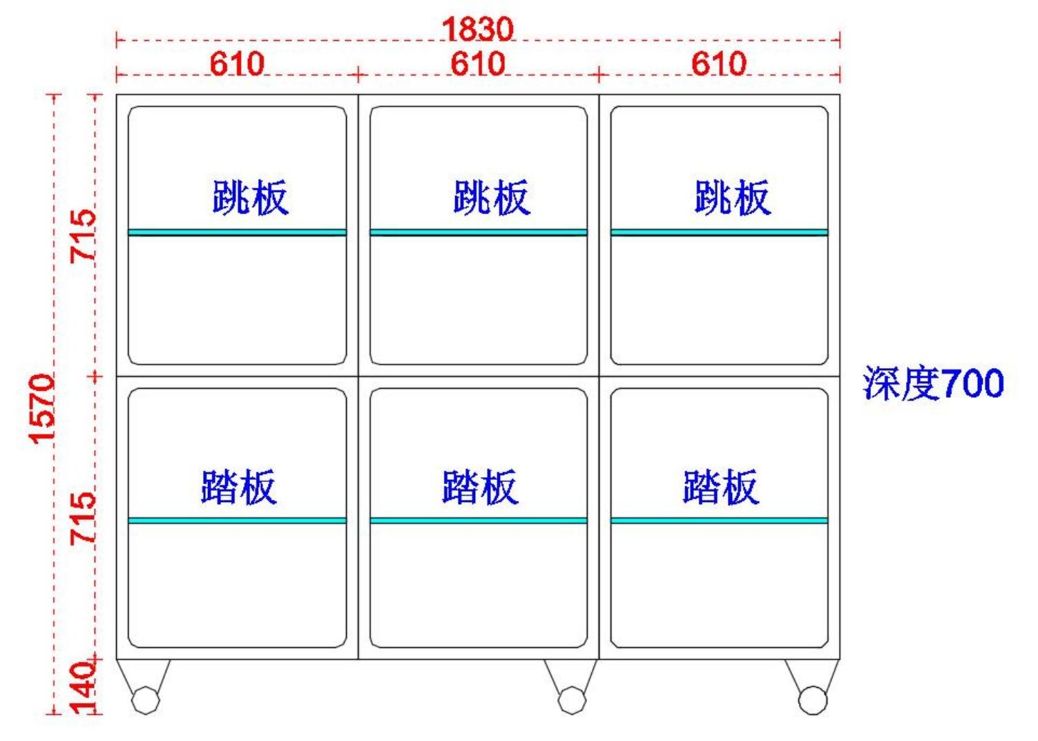 普通猫笼六个位 (IWA-WC16) – product photo 普通猫笼六个位 (IWA-WC16) - product photo