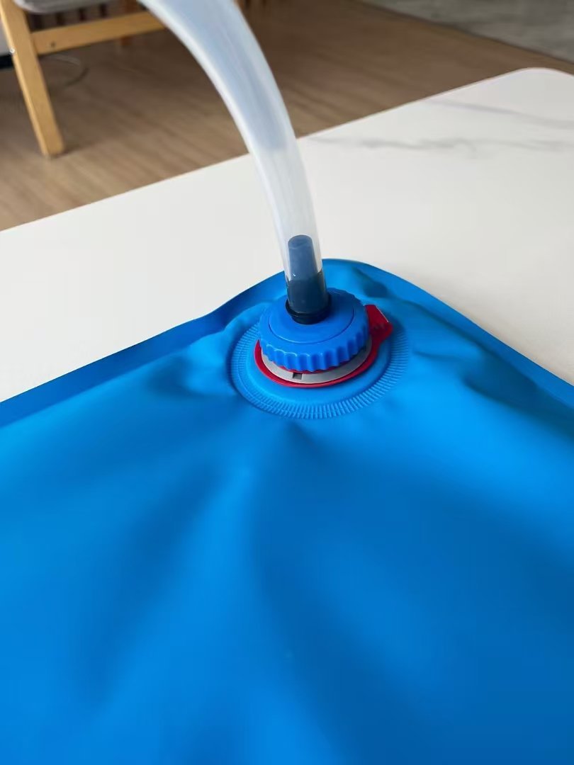 VM1 vacuum positioning mat safety valve with connecting tube attached for air evacuation