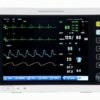VM12 12.1-inch veterinary multi-parameter monitor, front view showing ECG, SpO2, NIBP, respiration and temperature readings