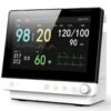 VP12 12.1-inch modular veterinary multi-parameter monitor with large-font SpO2, respiration, NIBP, temperature and ECG display