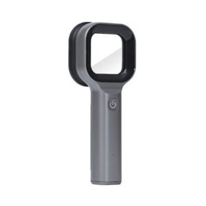 VW1 veterinary Wood's lamp - handheld UV lamp with square magnifying lens and one-button power switch
