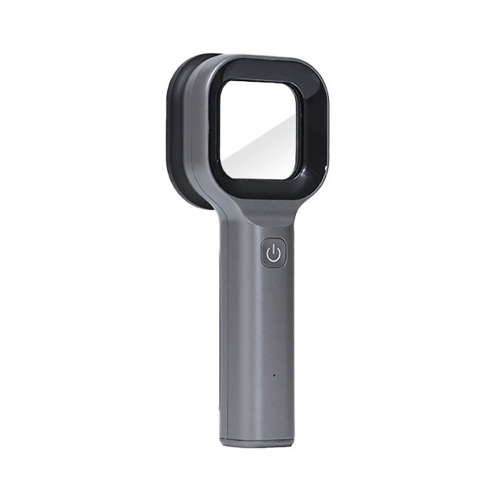 VW1 veterinary Wood's lamp - handheld UV lamp with square magnifying lens and one-button power switch